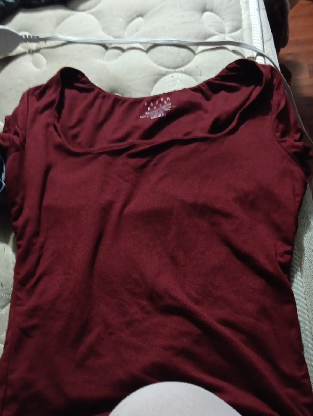 Women's Burgundy Scoop Neck Tank Top